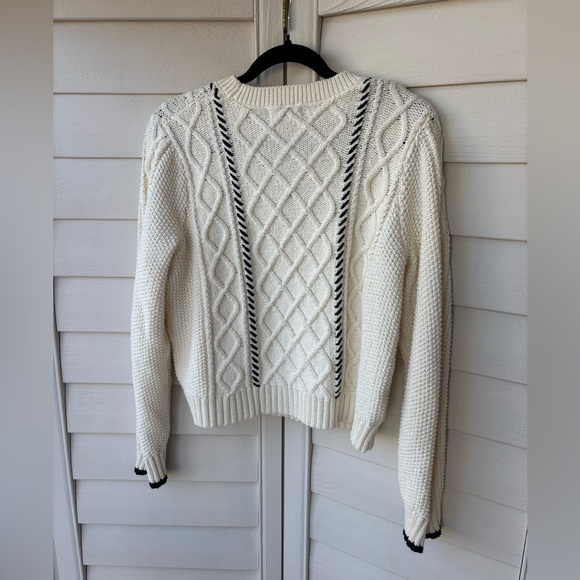 La Ligne X Target Cable-knit Whipstitch Crewneck sweater - Picture 4 of 11